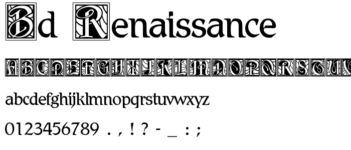 BD Renaissance font